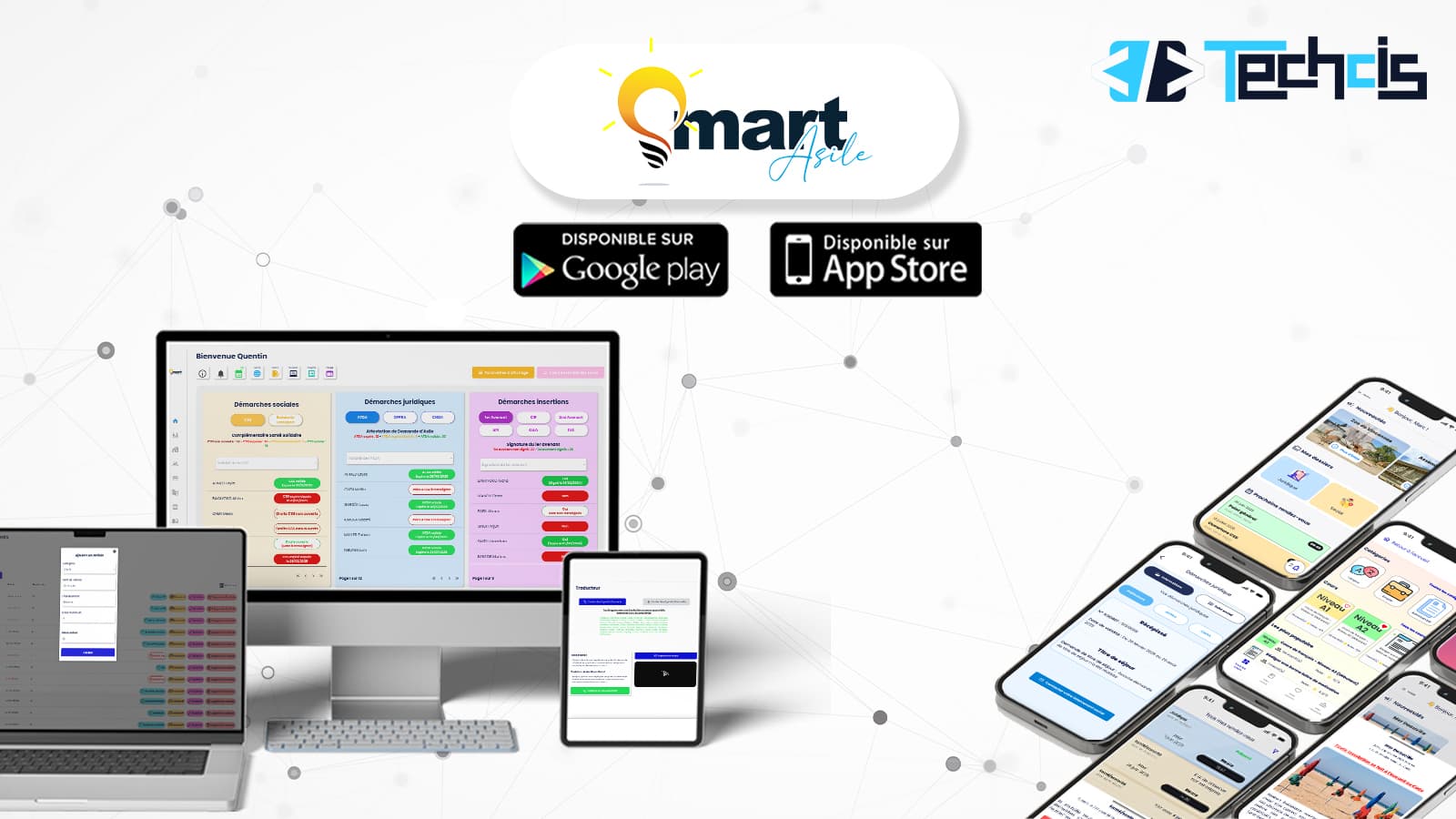 TECHCIS CONÇOIT SMART ASILE, L’APPLICATION PERSONNALISÉE DES DEMANDEURS D'ASILE ET DES BÉNÉFICIAIRES DE LA PROTECTION INTERNATIONALE