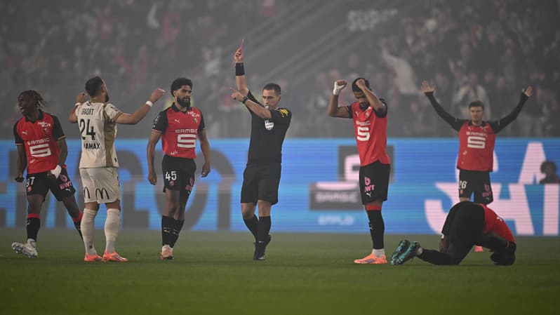 Jonathan Gradit exclu dès la première minute de jeu lors de la rencontre Rennes-Lens, le 28 septembre 2025