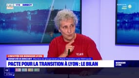 Lyon: Geneviève Brichet membre du groupe "Le Pacte transition"  fait un point sur les engagements pris par la ville et la Métropole