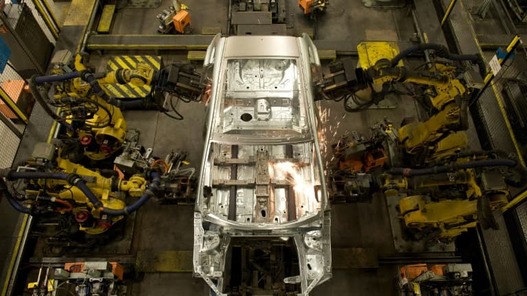 L'usine Nissan de Sunderland, au Royaume-Uni.