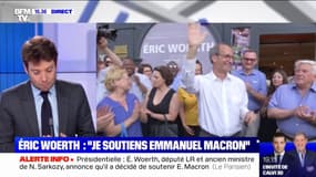 Éric Woerth, ancien ministre de Nicolas Sarkozy, apporte son soutien à Emmanuel Macron 