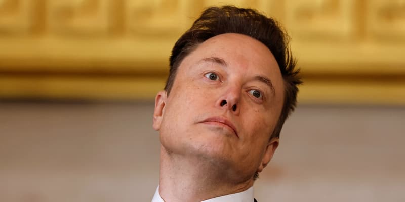 Elon Musk à la cérémonie d'inauguration au cours de la cérémonie d'investiture de Donald Trump à Washington, DC, le 20 janvier 2025.