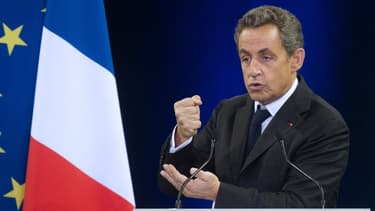 Nicolas Sarkozy, lors de son meeting à Mulhouse, le 19 novembre 2014.