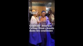 Ce moment où Céline Dion rechante dans les coulisses des Grammy Awards