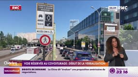 Voie réservée au covoiturage: c'est le début de la verbalisation