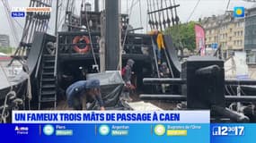 Calvados: un fameux trois mâts de passage à Caen