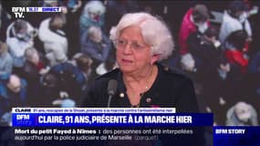 Antisémitisme: "Je revis ce qu'il s'est passé et j'en souffre", témoigne Claire, rescapée de la Shoah âgée de 91 ans