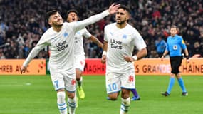 Nemanja Radonjic et Dimitri Payet lors du match OM-Toulouse, le 8 février 2020