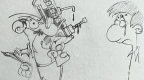 Dessin de Midam, le créateur de Kid Paddle