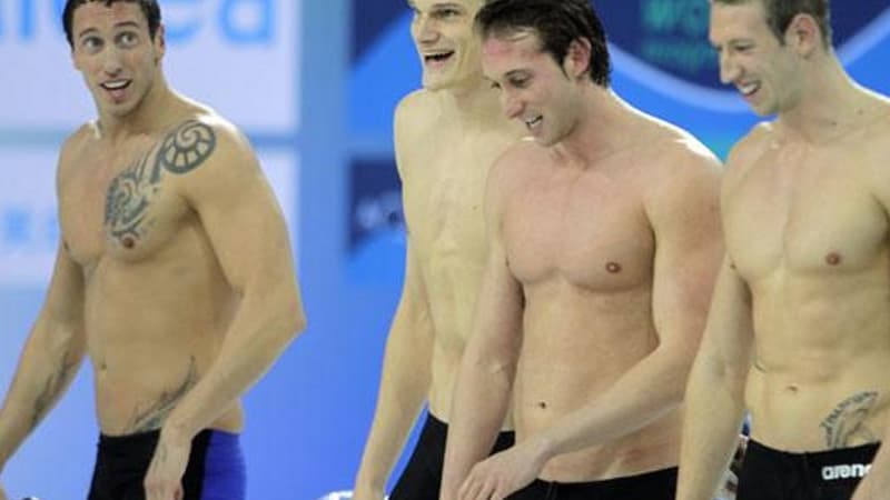 Frédérick Bousquet, Yannick Agnel, Fabien Gilot, Alain Bernard