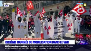 Réforme des retraites: des "White Blocs" mobilisés à Toulon