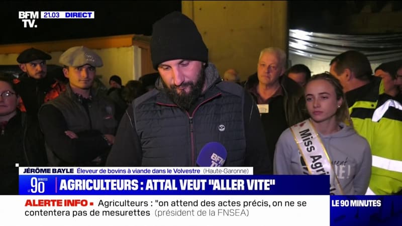 Syndicats agricoles reçus à Matignon: pour Jérôme Bayle (éleveur de bovins), les choses vont 