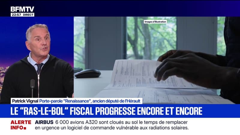 Impôts: "Si je gérais mon entreprise comme l'État, j'irai aux Restos du CSur tous les soirs", déclare Patrick Vignal, porte-parole Renaissance
