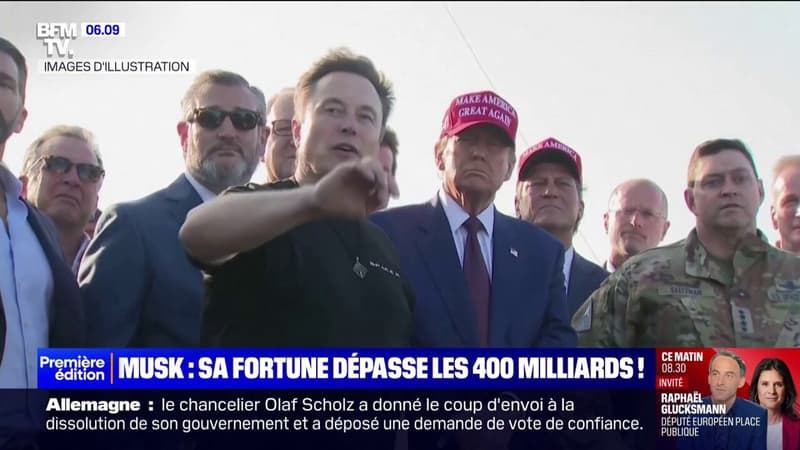 La fortune d'Elon Musk dépasse les 400 milliards de dollars