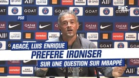 PSG : "On y était presque !", Luis Enrique préfère ironiser sur une question sur Mbappé