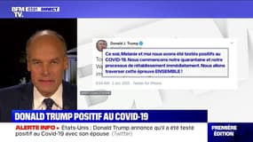 Donald Trump annonce qu'il a été testé positif au Covid-19 avec son épouse Melania