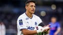 Alexis Sanchez avec l'OM contre Troyes, le 16 avril 2023