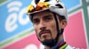 Le double champion du monde  Julian Alaphilippe au Tour de Lombardie, le 9 octobre 2021 à Côme