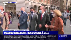 Masque obligatoire: Jean Castex à Lille - 03/08