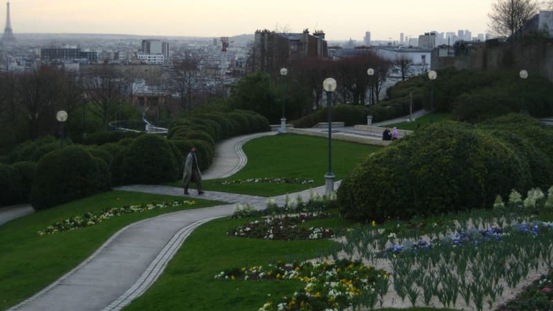 Le parc de Belleville à Paris.