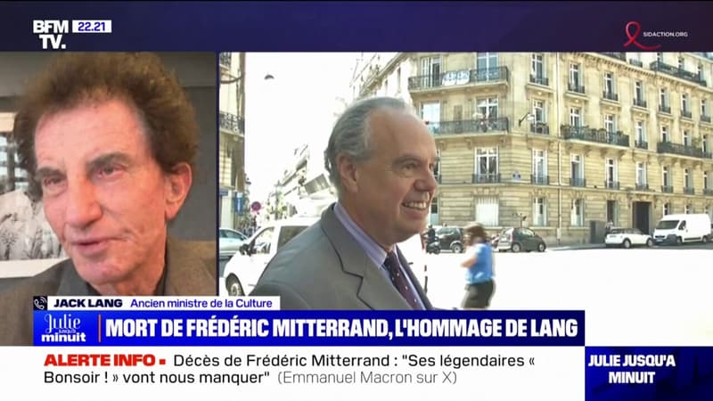 Jack Lang sur le décès de Frédéric Mitterrand: 