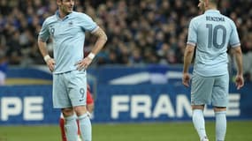 Olivier Giroud et Karim Benzema