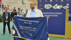 Tony Parker sacré dans la Poule d'Essai des Pouliches avec Mangoustine
