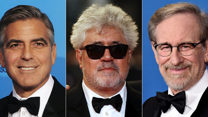 George Clooney, Pedro Almodovar et Steven Spielberg