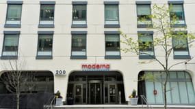 Le siège de la biotech Moderna, à Cambridge, dans le Massachusetts, aux Etats-Unis le 18 mai 2020