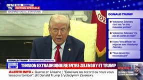 Donald Trump: "On ne peut pas faire d'accord sans compromis, donc Volodymyr Zelensky va devoir en faire faire"