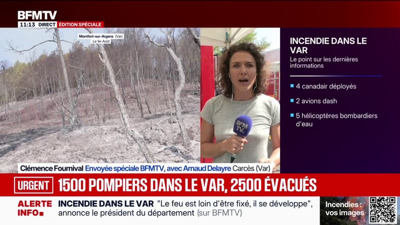 Incendie: 1.500 pompiers sont mobilisés dans le Var