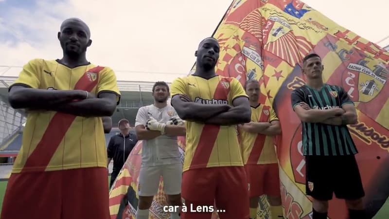 Ligue 1: le RC Lens dévoile ses nouveaux maillots