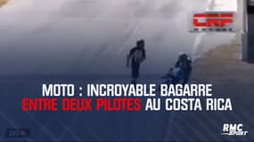 Moto : Incroyable bagarre entre deux pilotes au Costa Rica