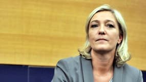 Marine Le Pen au Parlement européen de Strasbourg