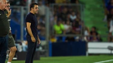 Xavi lors de Getafe-Barça (0-0, 1ere journée de Liga), le 13 août 2023
