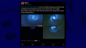 Une lumière bleue a été aperçue dans le ciel un peu partout en France ce lundi 24 mars 2025.