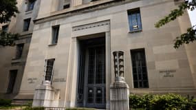 Le bâtiment du département de la Justice à Washington, le 21 août 2024.