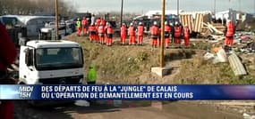 Calais: deux départs de feu dans la zone sud de la "jungle"