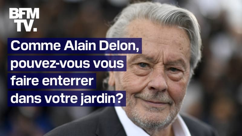 Comme Alain Delon, pouvez-vous vous faire enterrer dans votre jardin?