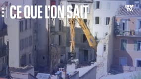 Immeubles effondrés rue de Tivoli à Marseille, mardi 11 avril 2023. 