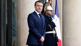 Le président de la République Emmanuel Macron à l'Élysée le 27 février 2024 