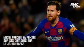 Messi précise sa pensée sur ses critiques sur le jeu du Barça
