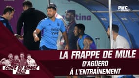 France - Argentine : La frappe de mule d'Agüero à l'entraînement