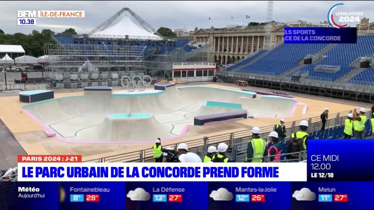 JO de Paris 2024 le parc urbain de la Concorde prend forme