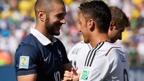 France-Allemagne : Karim Benzema et Mesut Özil