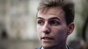 Erik Tegnér, ex-membre du parti Les Républicains, lors de sa campagne pour la présidence des "Jeunes LR", le 5 septembre 2018