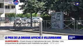 Le prix de la drogue affiché sur des murs à Villeurbanne