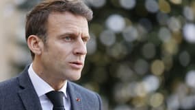 Emmanuel Macron, le 3 janvier 2023 à l'Elysée. 