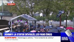 Hommage à Johnny: "Que je t'aime" résonne devant Bercy