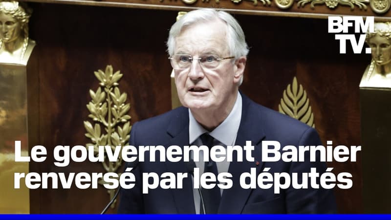 Motion de censure: ce qu'il va se passer après le renversement du gouvernement Barnier